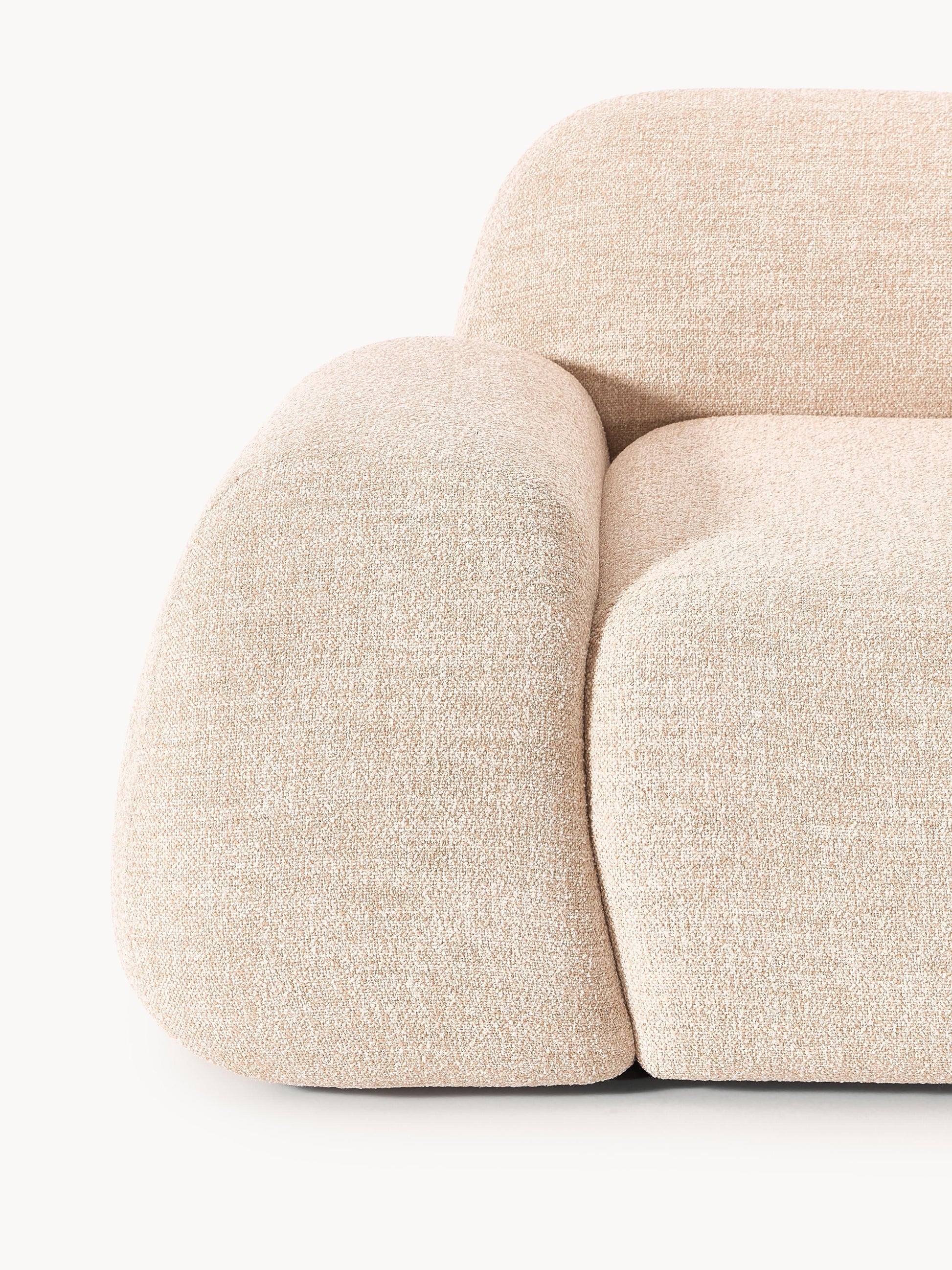 Modulares Bouclé-Sofa Wolke (3-Sitzer)