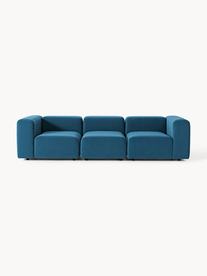 Galeriebild 1 - Modulares Samt-Sofa Lena (4-Sitzer)