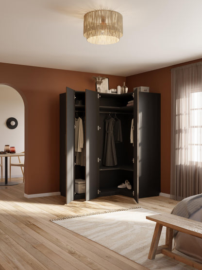 Modularer Eck-Kleiderschrank Simone, 165 cm Breite, in verschiedenen Größen