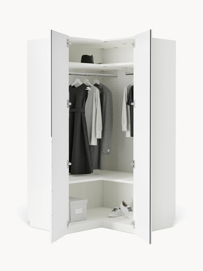 Modularer Eck-Kleiderschrank Leon, 115 cm Breite, in verschiedenen Größen