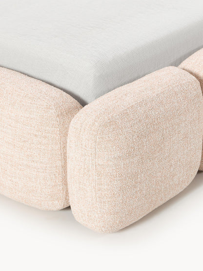 Polsterbett Tayla aus Bouclé