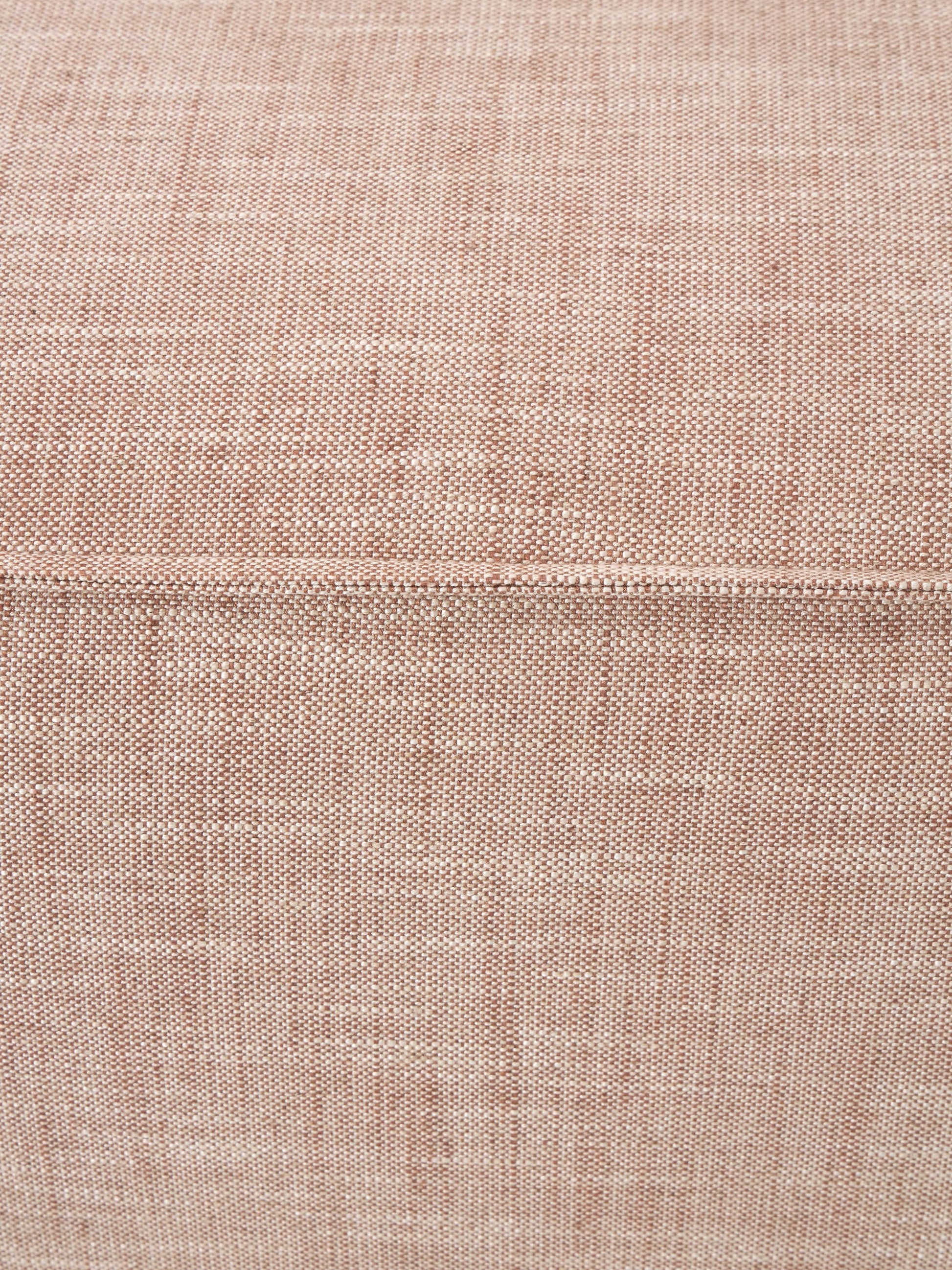 Sofa-Hocker Lennon aus Leinen-Mix