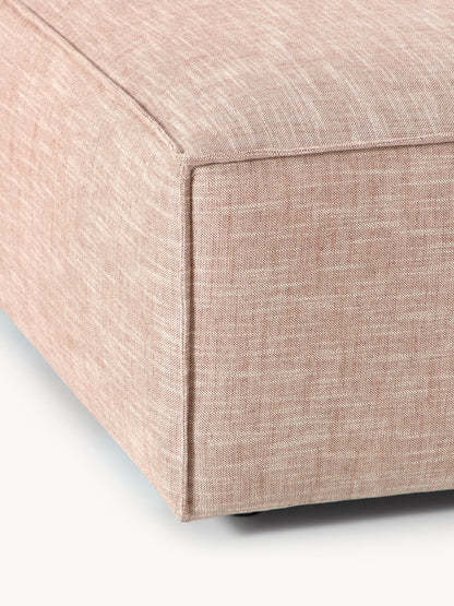 Sofa-Hocker Lennon aus Leinen-Mix