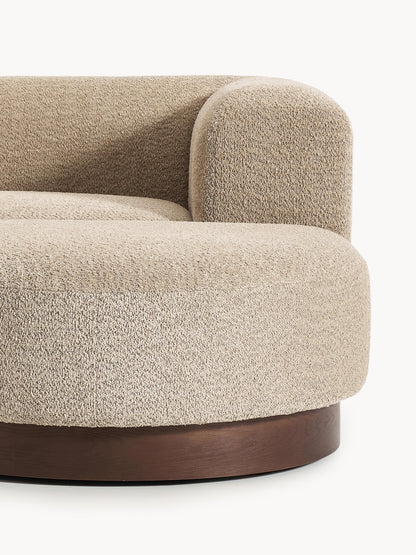 Modulares Ecksofa Natalie aus Teddy-Bouclé