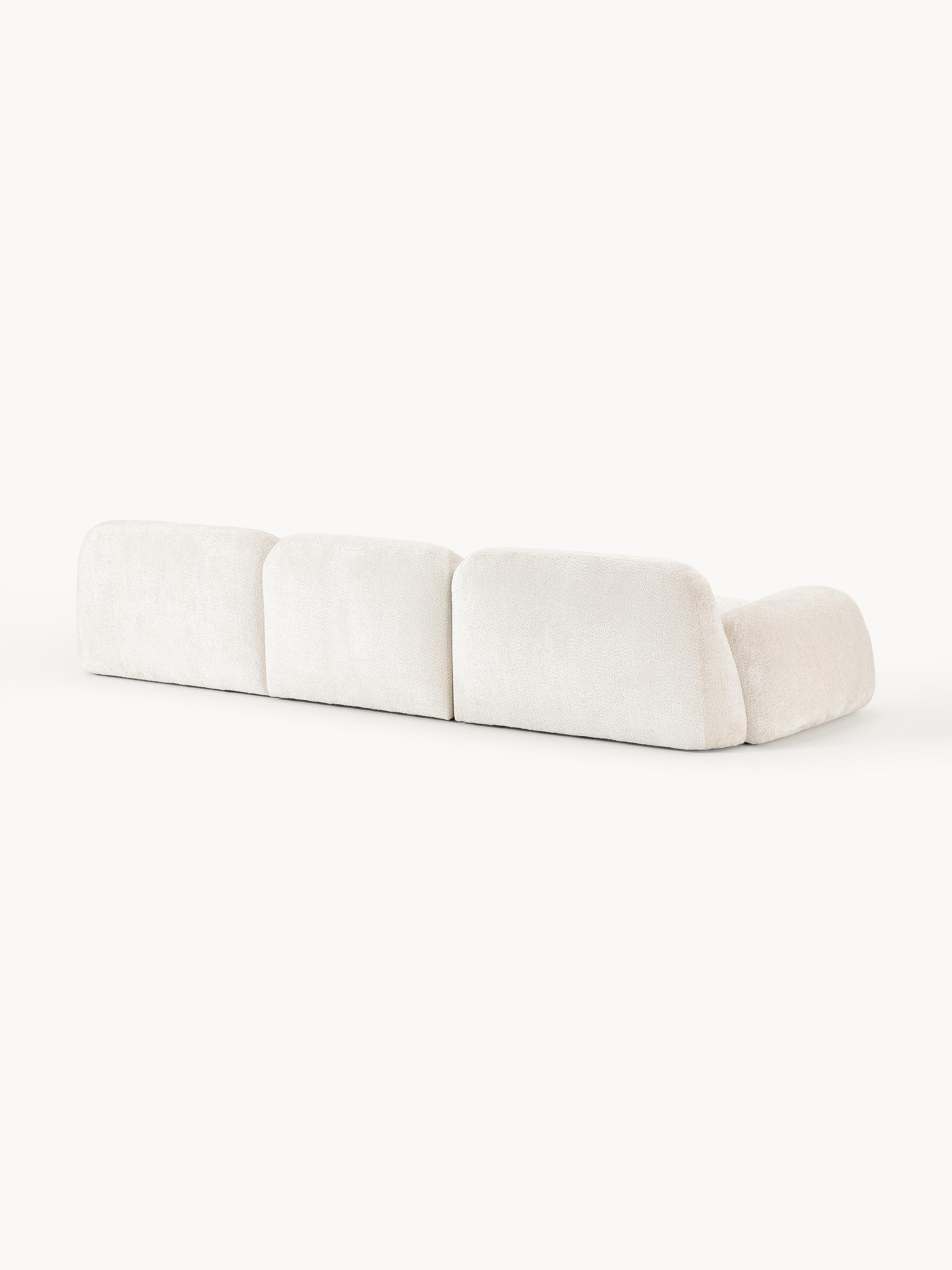 Modulares Teddy-Bouclé-Sofa Wolke (4-Sitzer)