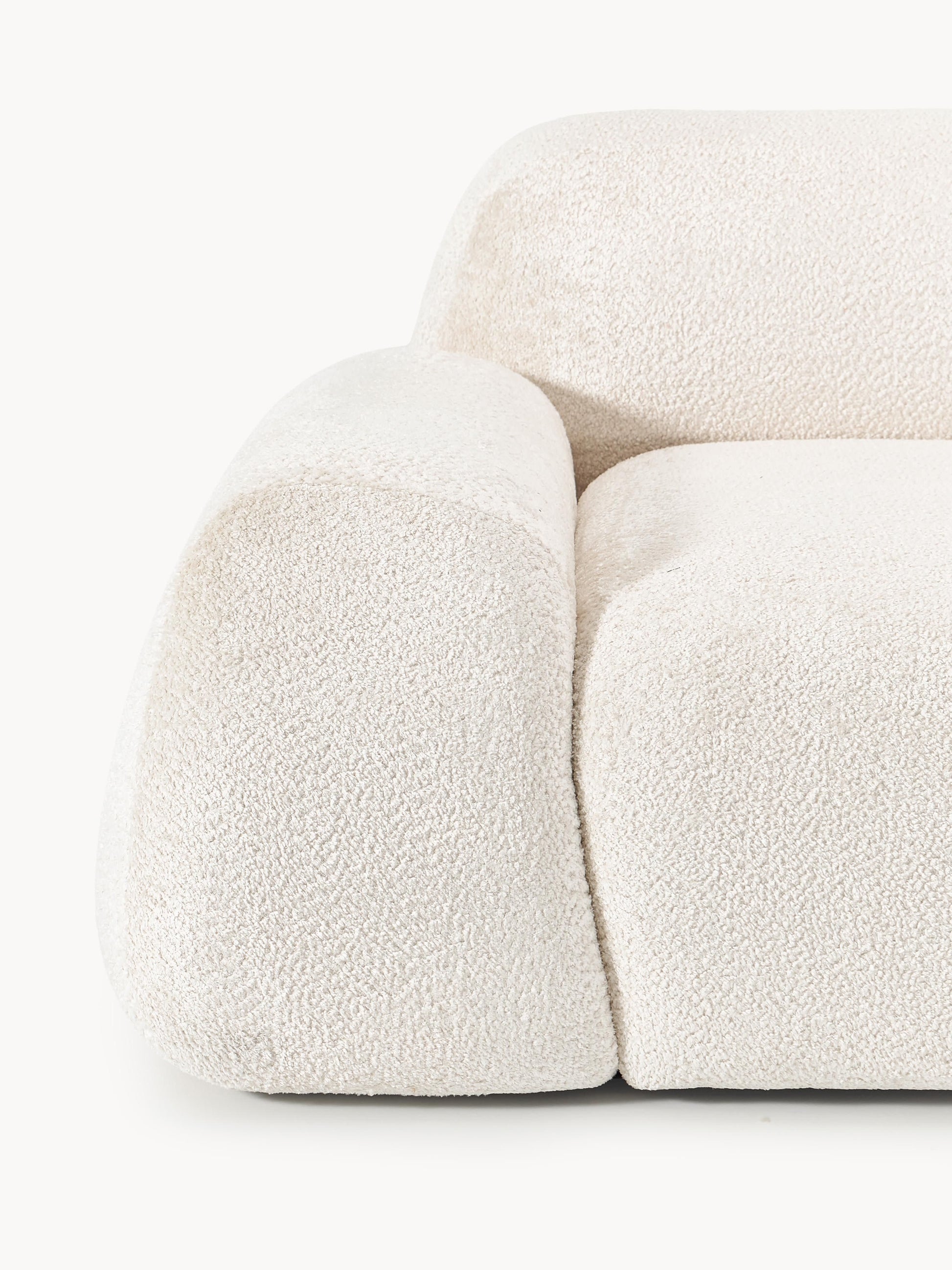 Modulares Teddy-Bouclé-Sofa Wolke (4-Sitzer)