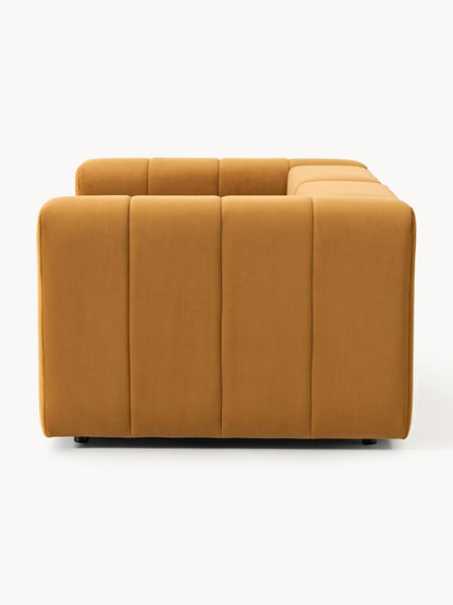 Modulares Samt-Sofa Lena (3-Sitzer)