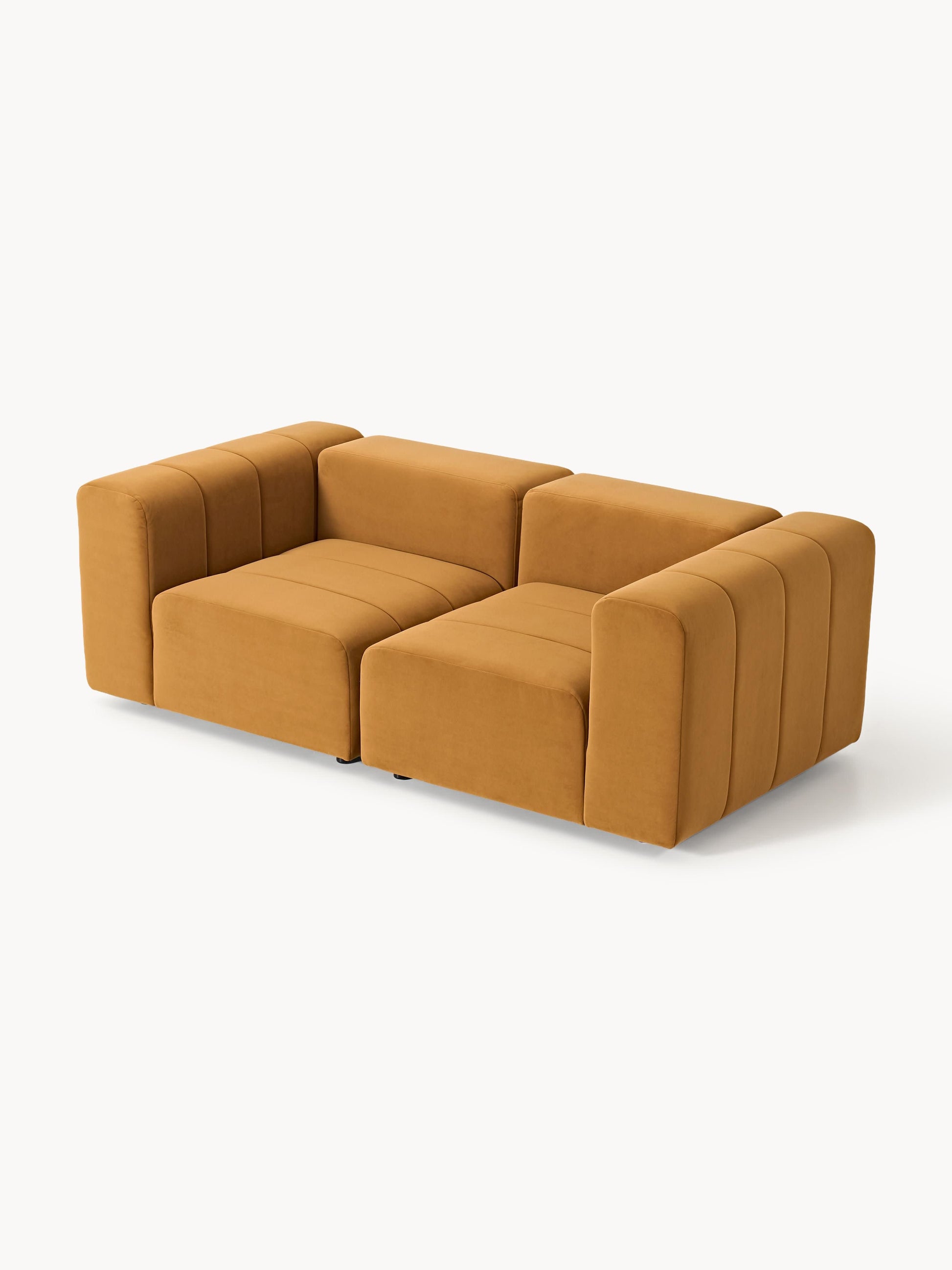 Modulares Samt-Sofa Lena (3-Sitzer)
