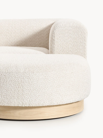 Modulares Ecksofa Natalie aus Teddy-Bouclé