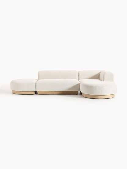 Galeriebild 1 - Modulares Ecksofa Natalie aus Teddy-Bouclé