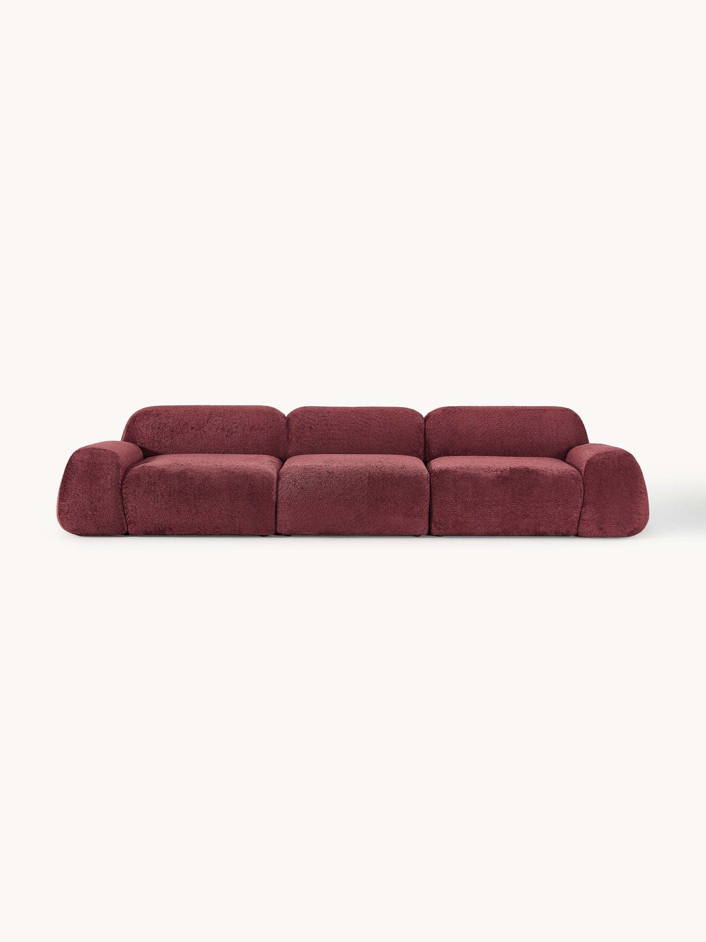 Galeriebild 1 - Modulares Teddy-Bouclé-Sofa Wolke (4-Sitzer)