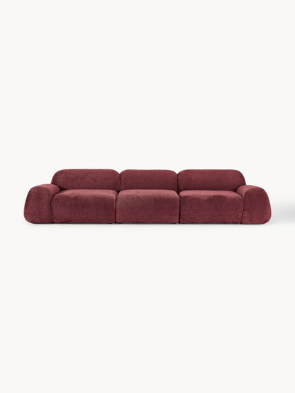 Galeriebild 1 - Modulares Teddy-Bouclé-Sofa Wolke (4-Sitzer)
