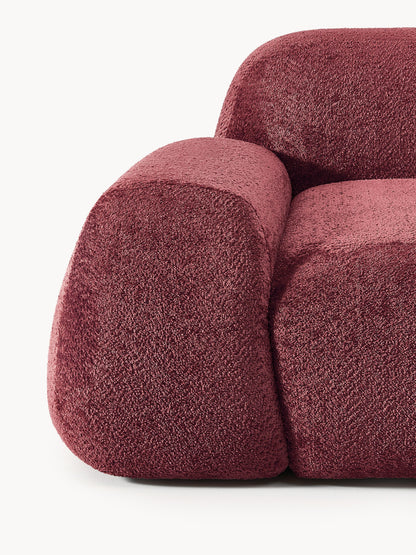 Modulares Teddy-Bouclé-Sofa Wolke (4-Sitzer)