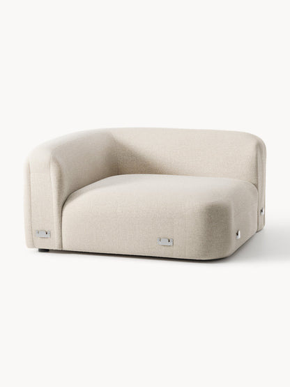 Rundes Bouclé-Eckmodul Wolke