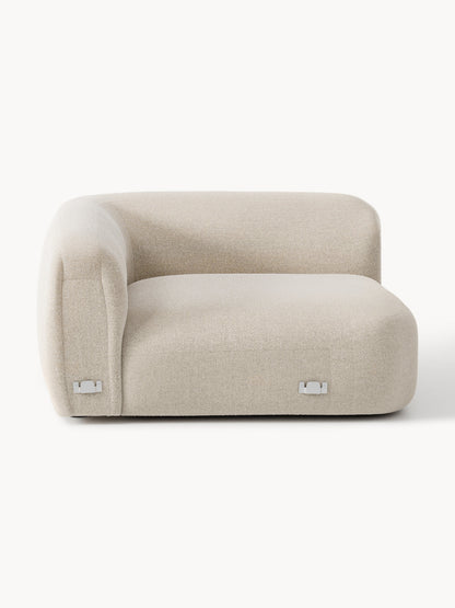 Rundes Bouclé-Eckmodul Wolke
