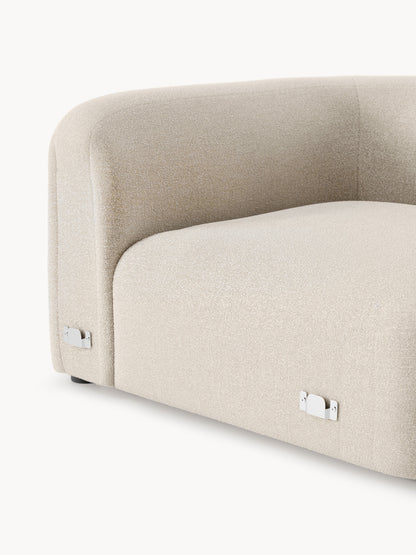 Rundes Bouclé-Eckmodul Wolke