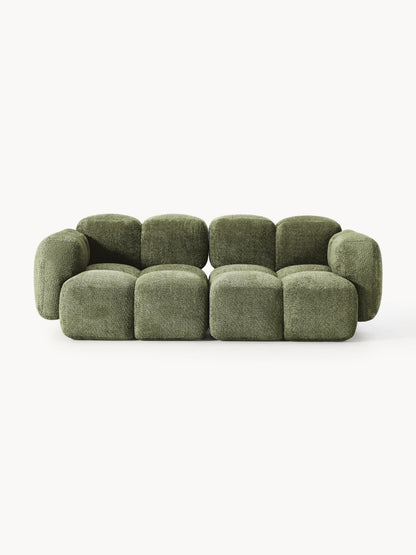 Galeriebild 1 - Modulares Sofa Tayla (3-Sitzer) aus Teddy-Bouclé