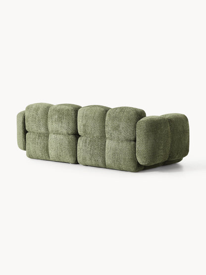Modulares Sofa Tayla (3-Sitzer) aus Teddy-Bouclé