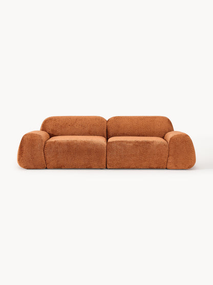 Galeriebild 1 - Modulares Teddy-Bouclé-Sofa Wolke (3-Sitzer)