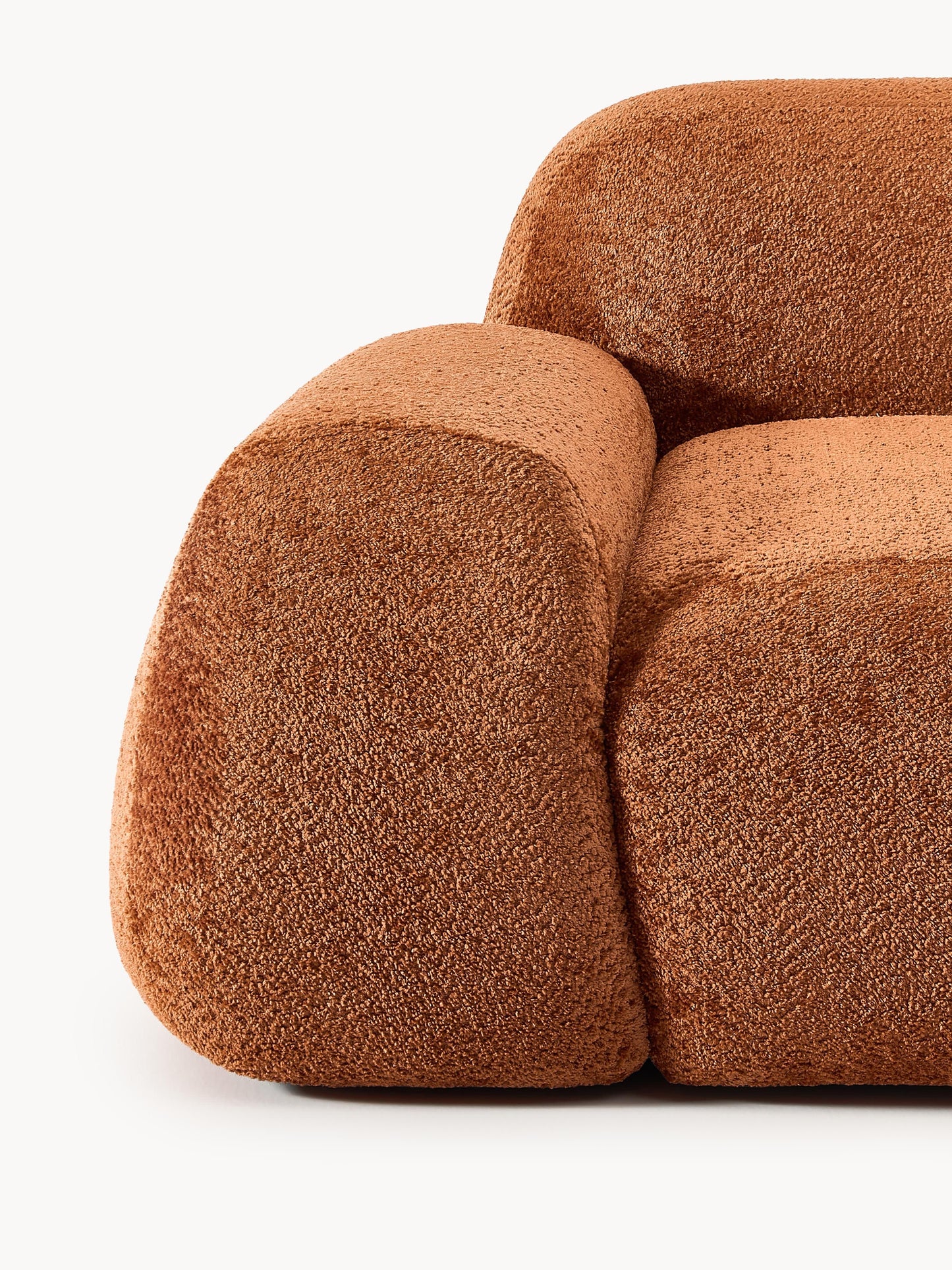 Modulares Teddy-Bouclé-Sofa Wolke (3-Sitzer)