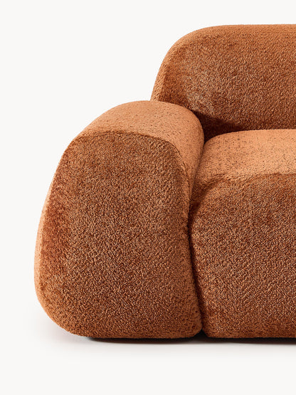 Modulares Teddy-Bouclé-Sofa Wolke (3-Sitzer)