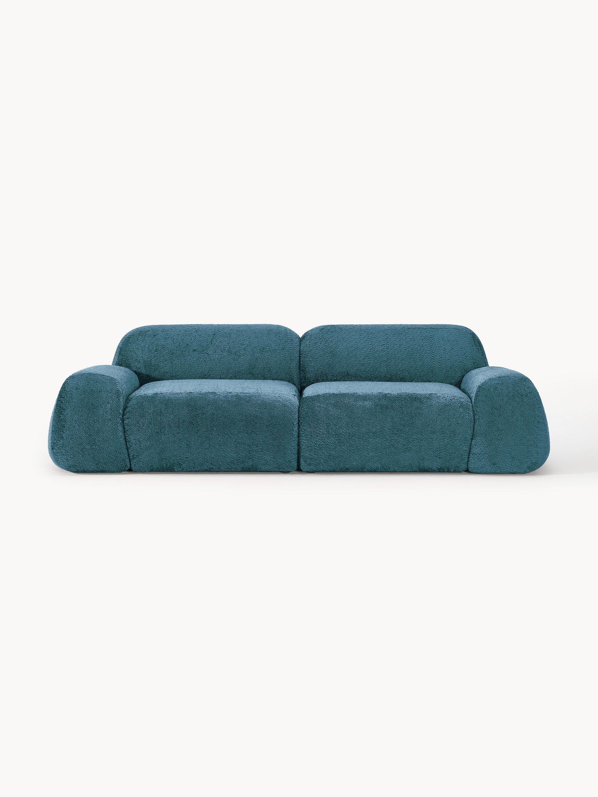 Galeriebild 1 - Modulares Teddy-Bouclé-Sofa Wolke (3-Sitzer)