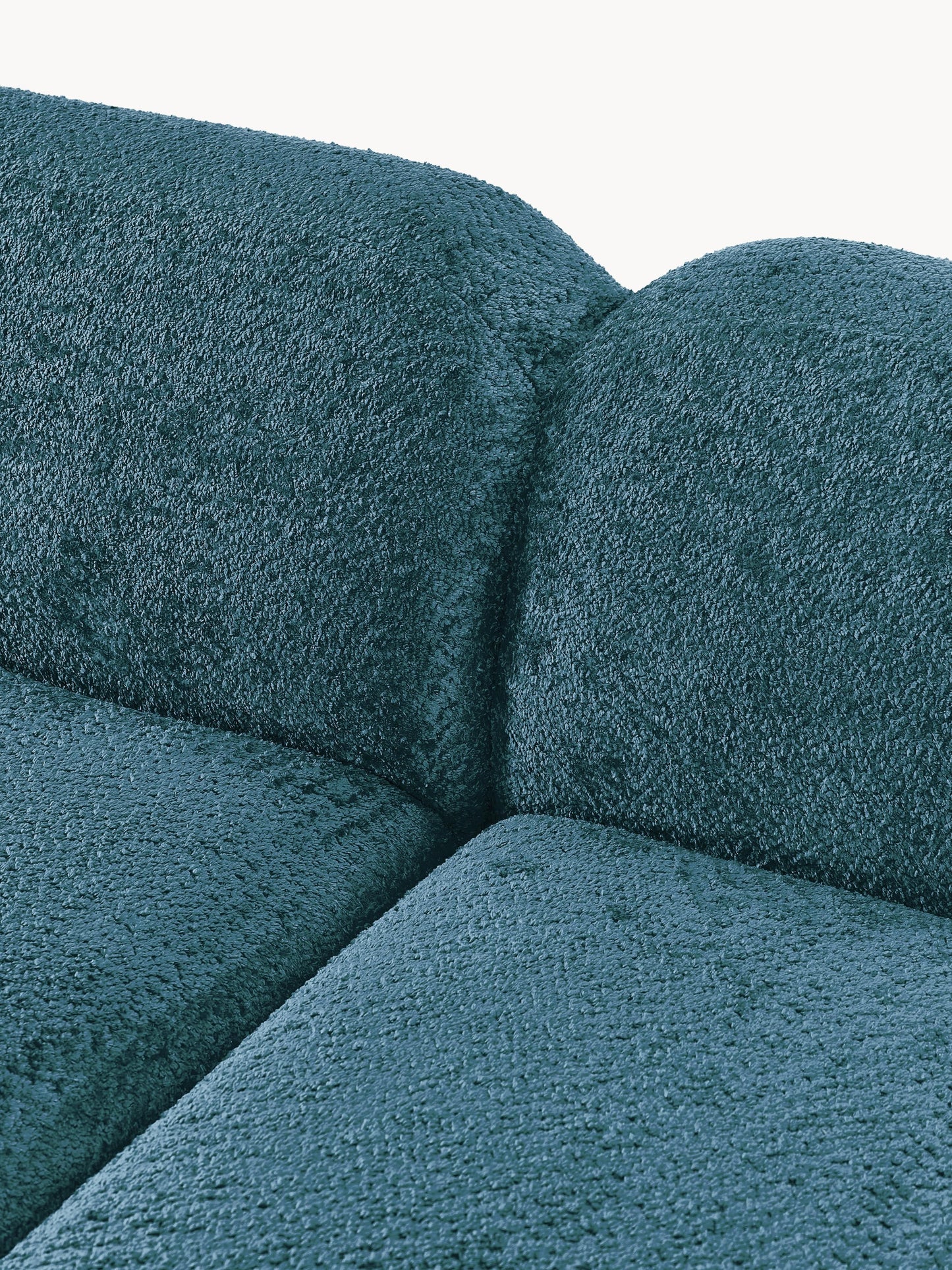 Modulares Teddy-Bouclé-Sofa Wolke (3-Sitzer)