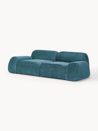 Modulares Teddy-Bouclé-Sofa Wolke (3-Sitzer)