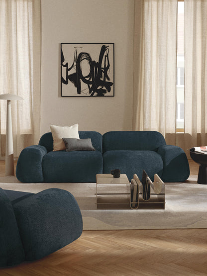 Modulares Teddy-Bouclé-Sofa Wolke (3-Sitzer)