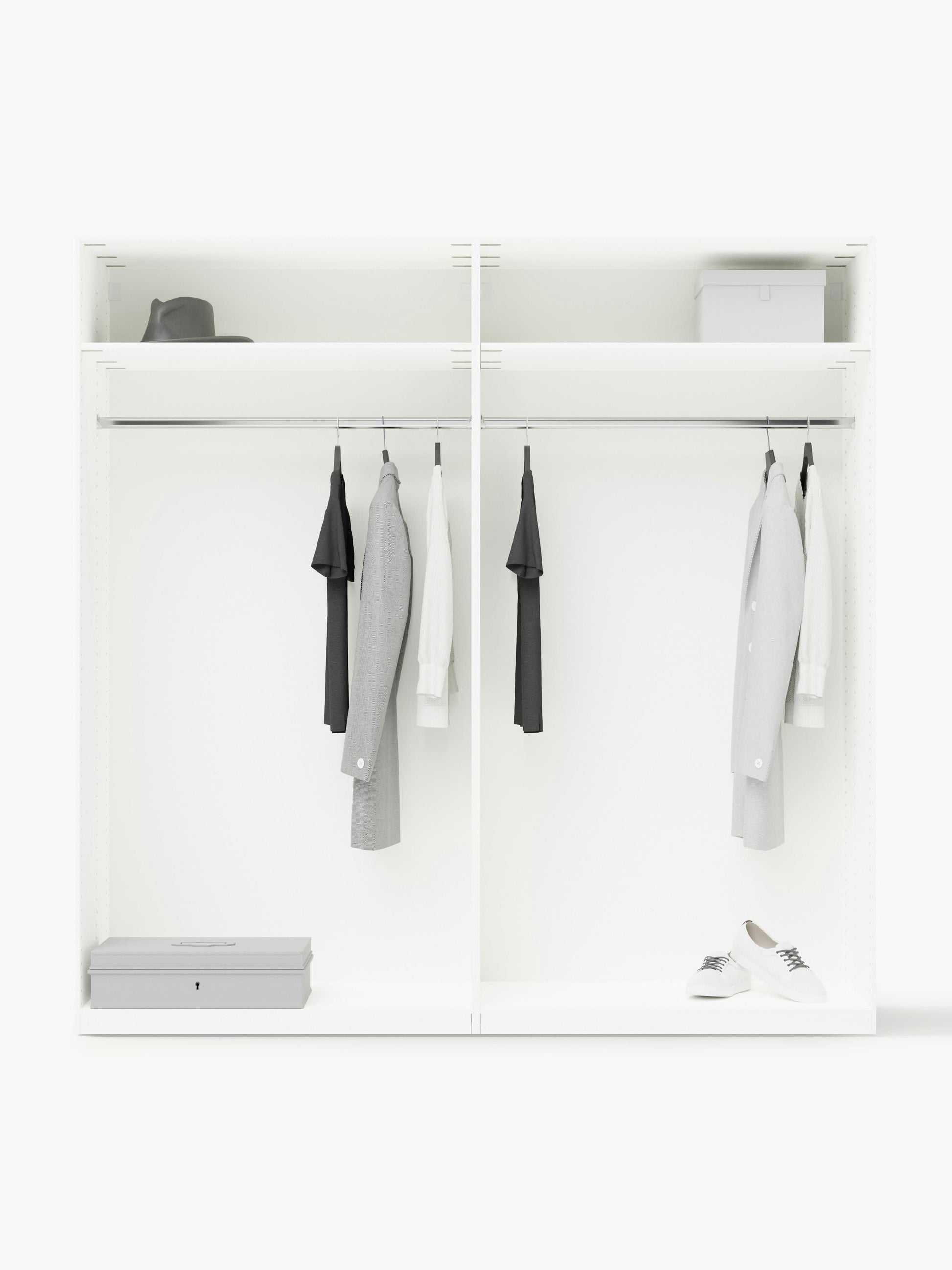 Modularer Drehtürenschrank Denise, 200 cm Breite, in verschiedenen Größen