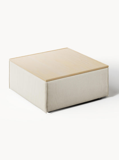 Sofa-Hocker Lennon aus Cord mit Stauraum