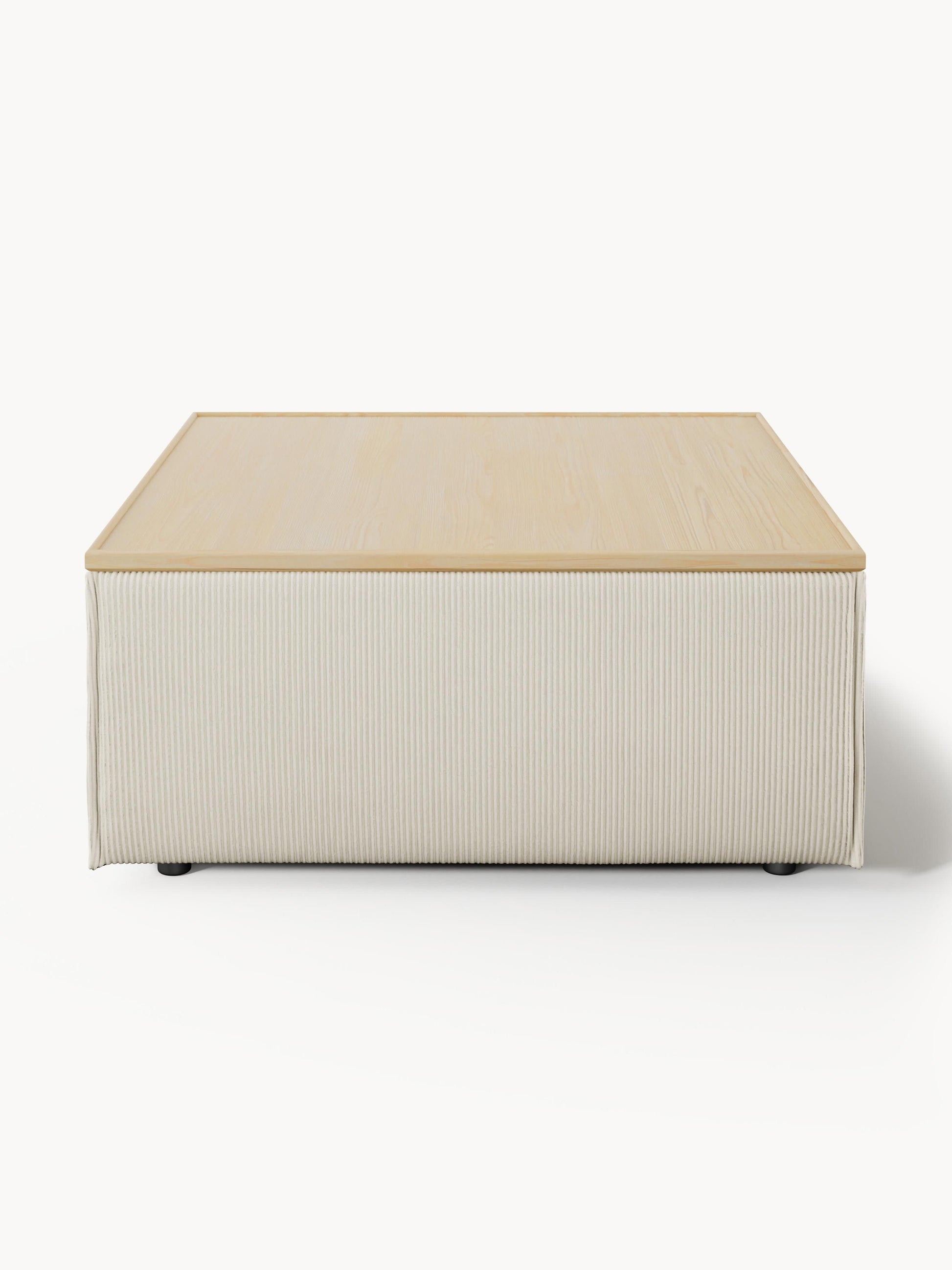 Sofa-Hocker Lennon aus Cord mit Stauraum