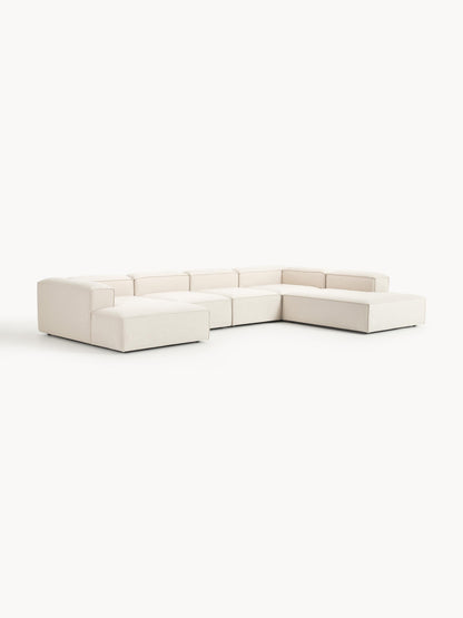 Modulares XL Sofa Lennon aus Leinen-Mix