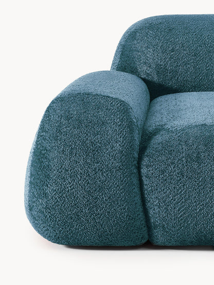 Modulares Teddy-Bouclé-Sofa Wolke (4-Sitzer)