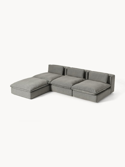 Modulares XL-Sofa Felix mit Hocker (links/rechts)