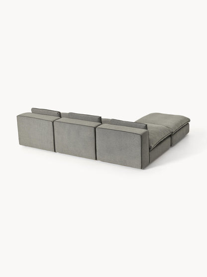 Modulares XL-Sofa Felix mit Hocker (links/rechts)