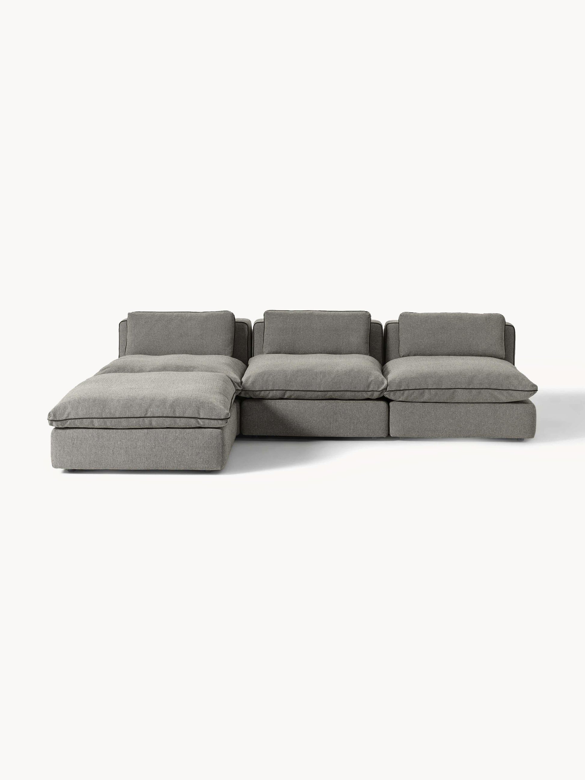 Galeriebild 1 - Modulares XL-Sofa Felix mit Hocker (links/rechts)