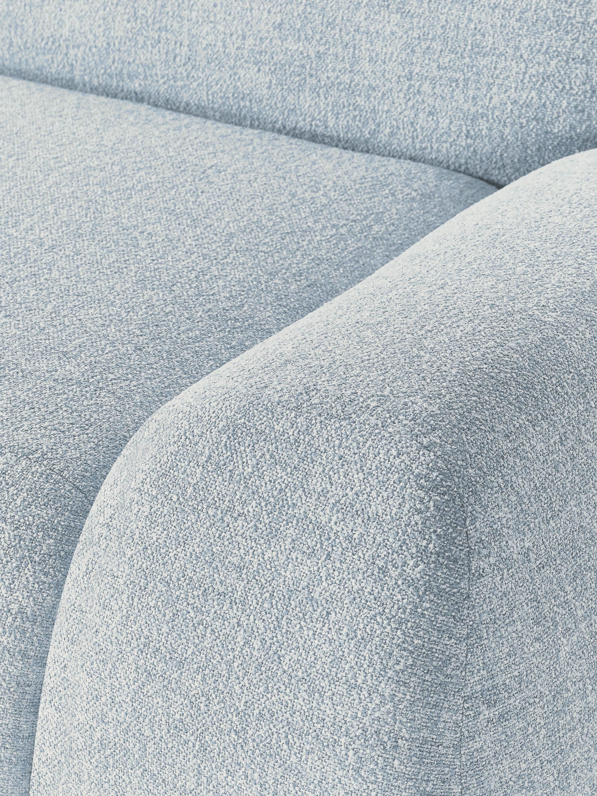 Modulares Bouclé-Ecksofa Wolke (4-Sitzer)