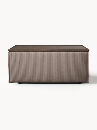 Sofa-Hocker Lennon aus Cord mit Stauraum