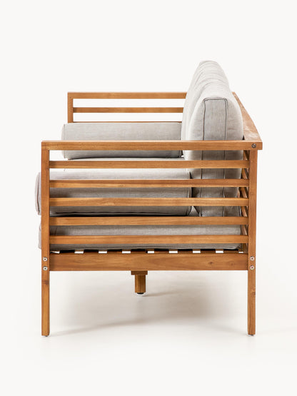 Garten-Loungesofa Bo (3-Sitzer) aus Akazienholz