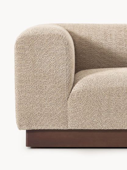 Modulares Sofa Natalie (3-Sitzer) aus Teddy-Bouclé