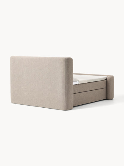 Bouclé-Boxspringbett Perla