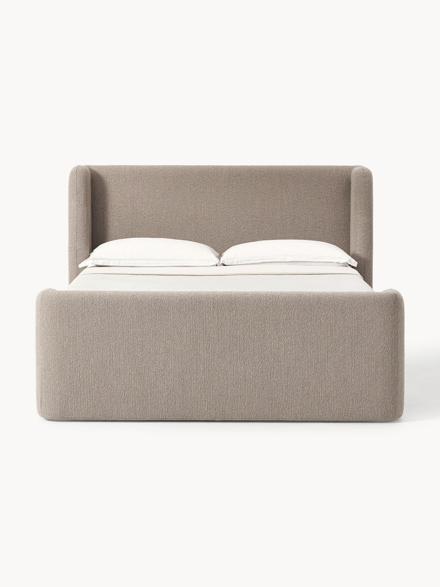 Bouclé-Boxspringbett Perla