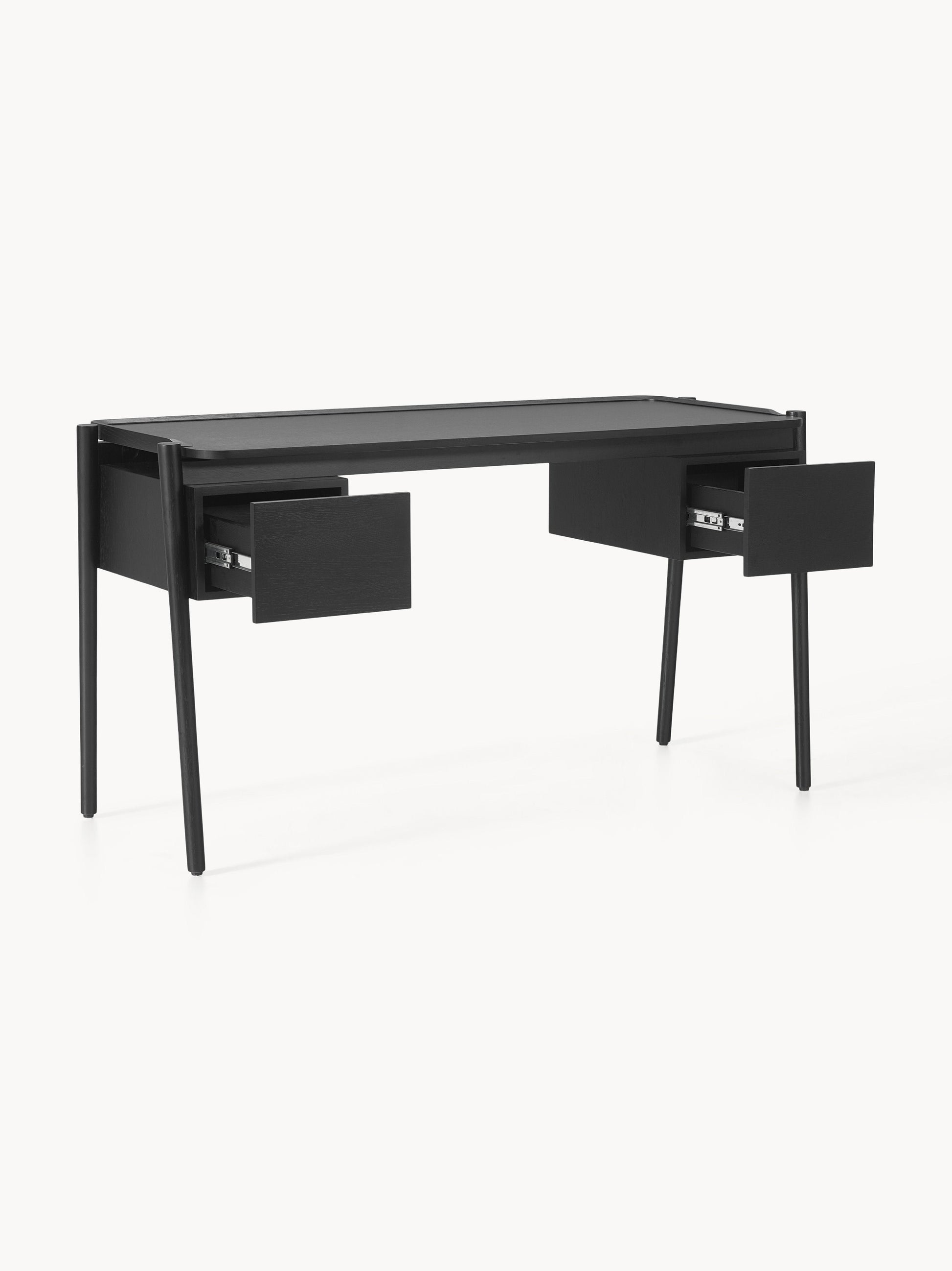 Holz-Schreibtisch Libby mit Schubladen