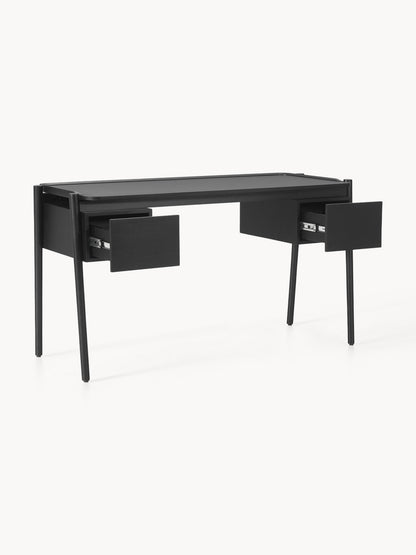 Holz-Schreibtisch Libby mit Schubladen