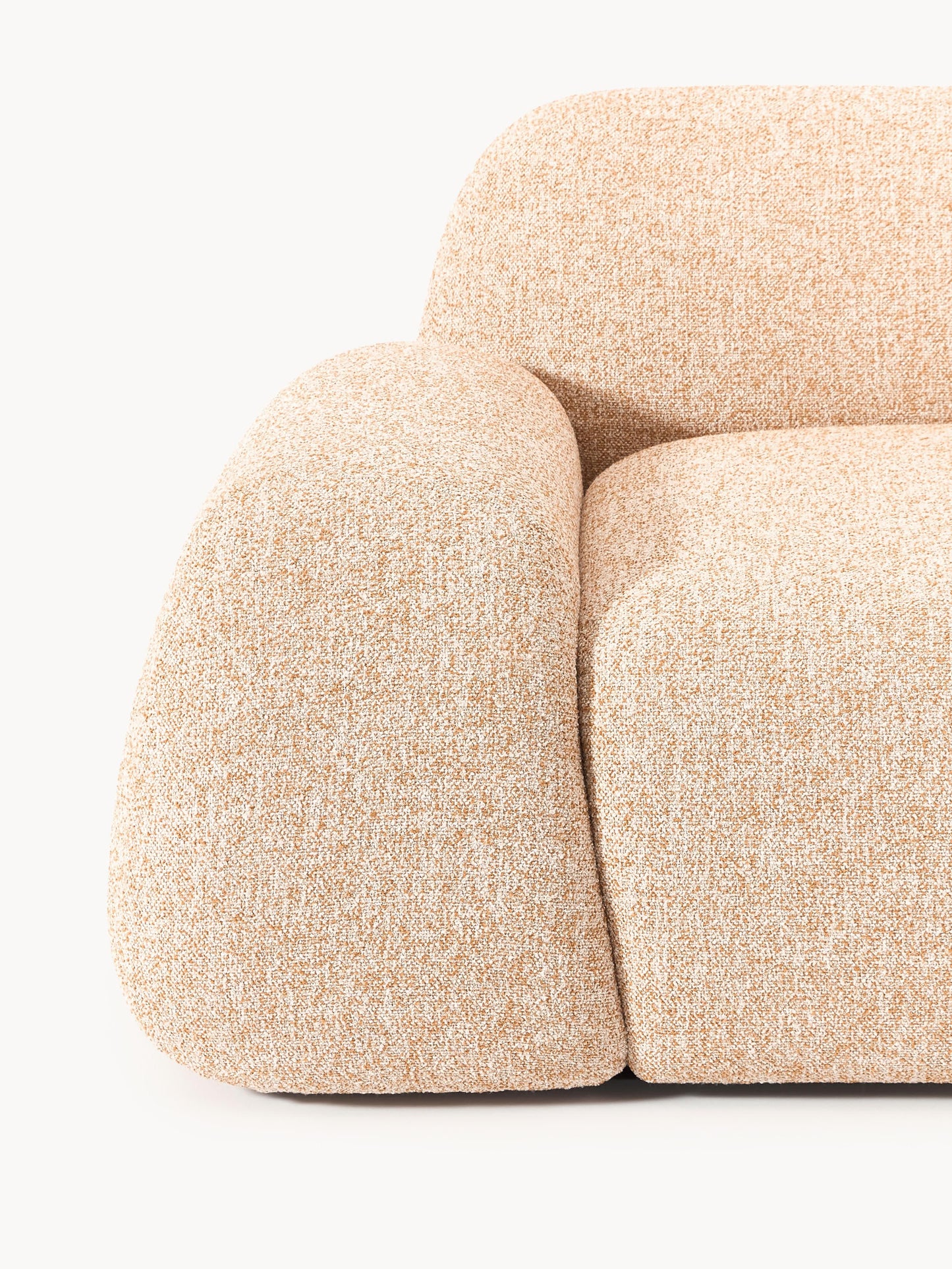 Modulares Bouclé-Sofa Wolke (3-Sitzer)