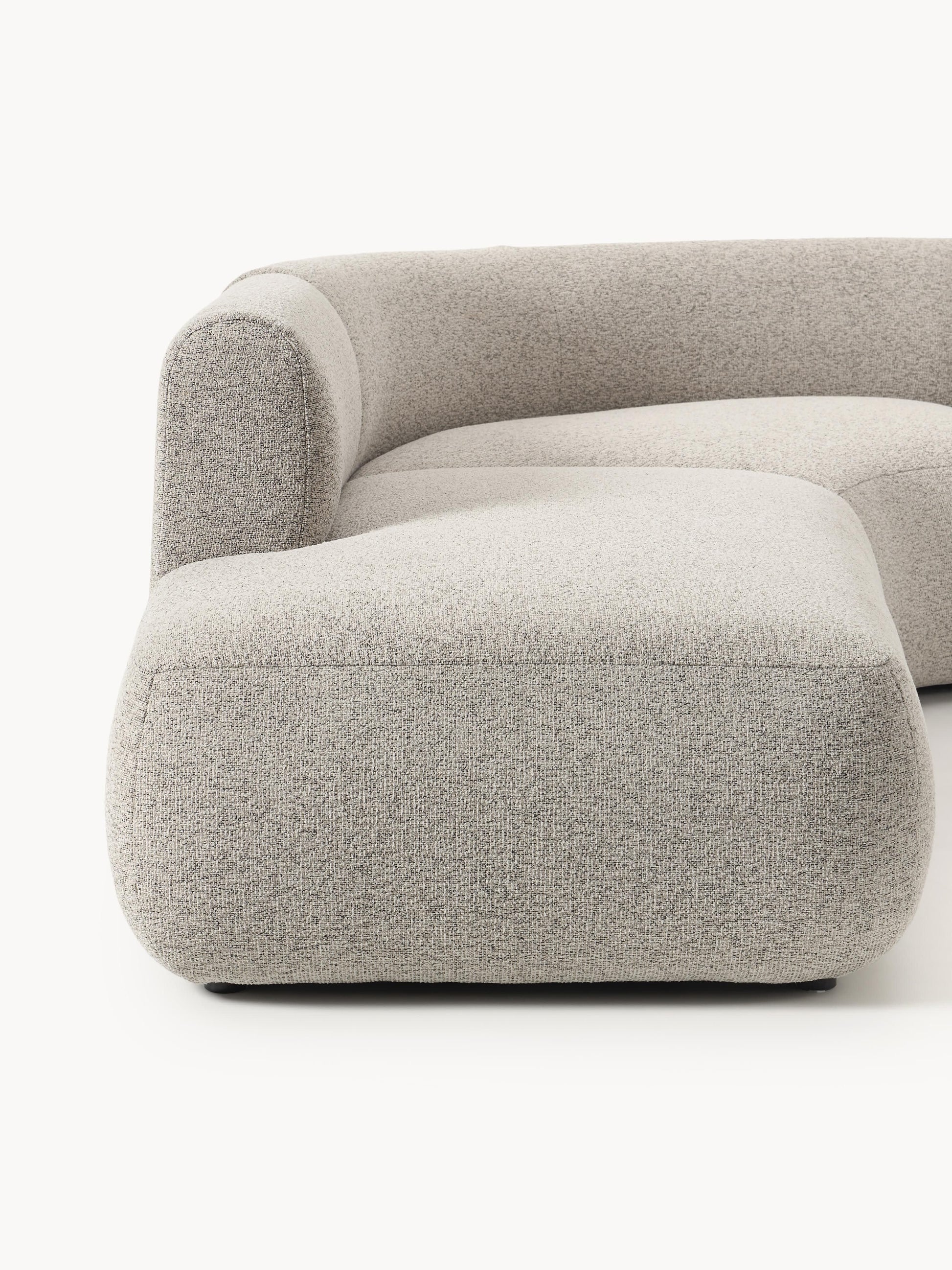 Modulares Bouclé-Ecksofa Sofia (4-Sitzer)