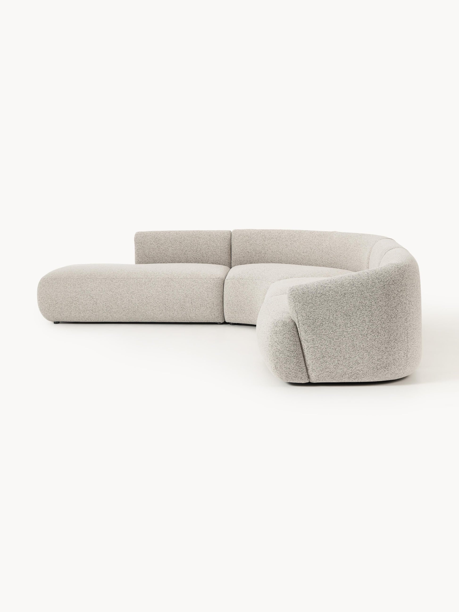 Modulares Bouclé-Ecksofa Sofia (4-Sitzer)