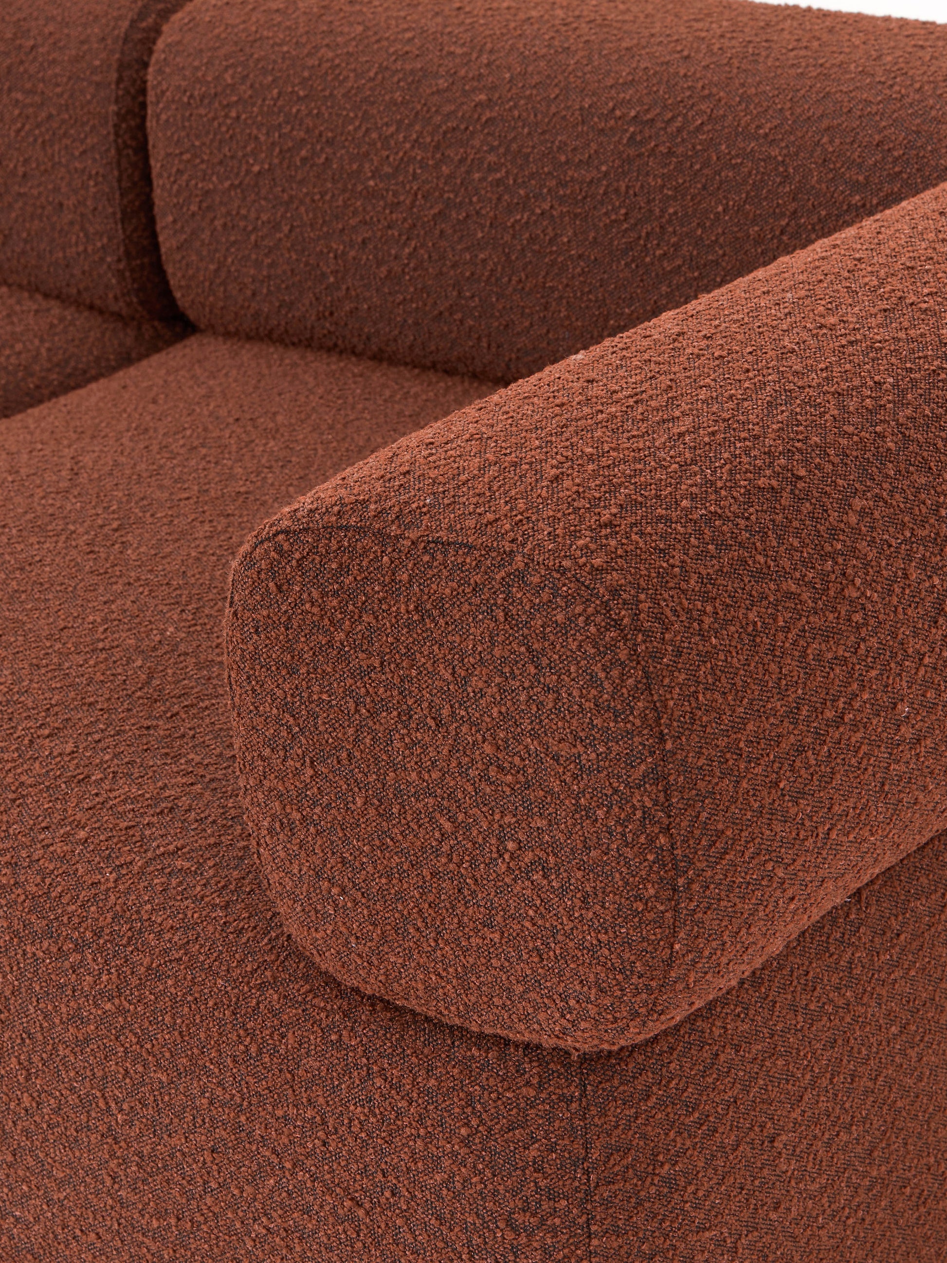Modulares Bouclé-Sofa Anton (3-Sitzer)