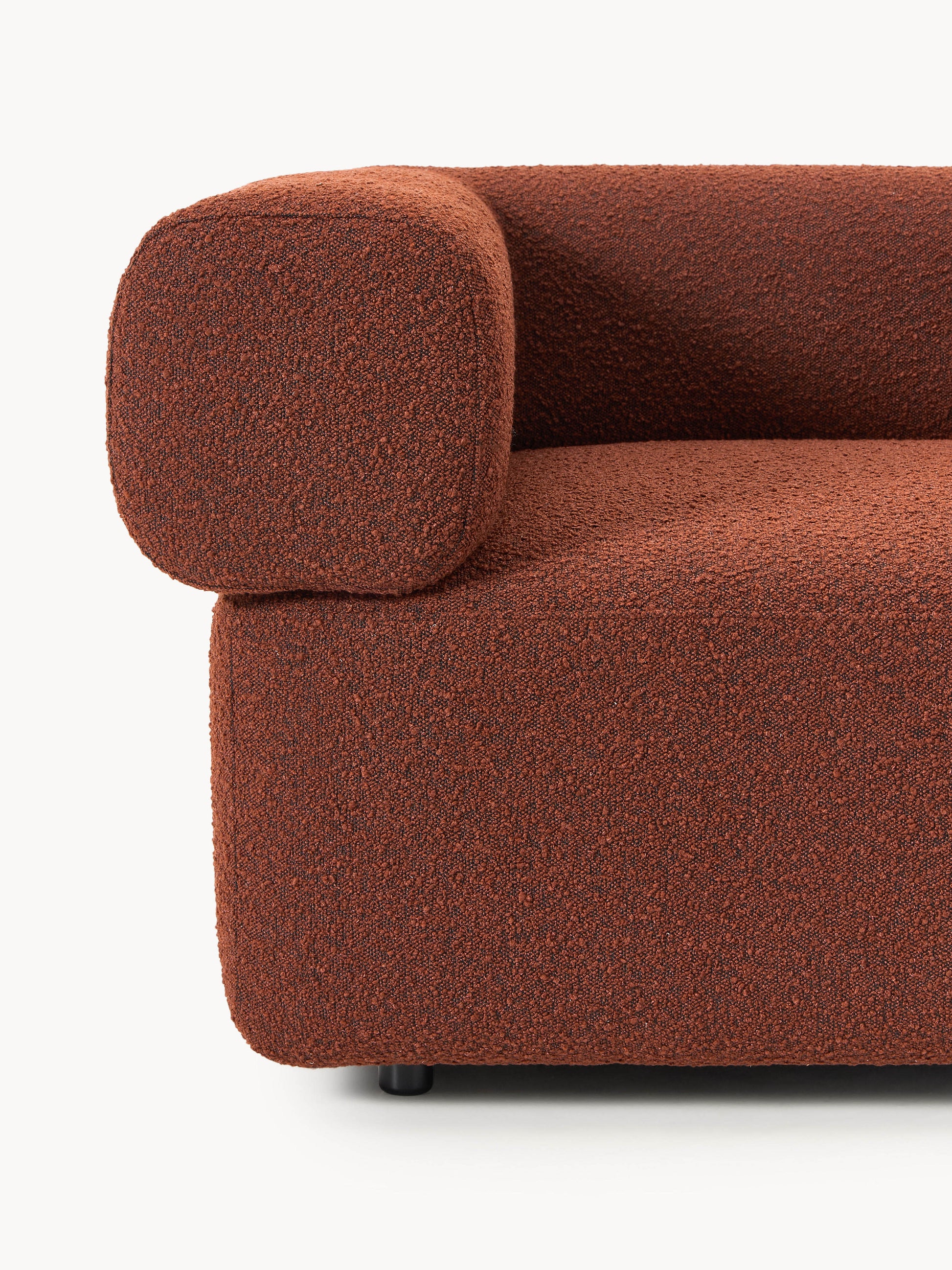 Modulares Bouclé-Sofa Anton (3-Sitzer)